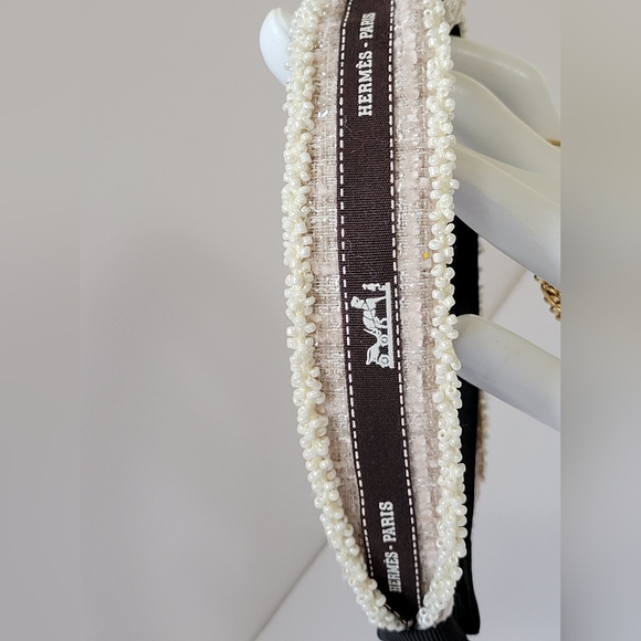 Authentic Hermes Ribbon Unbranded headband New - Picture 5 of 6